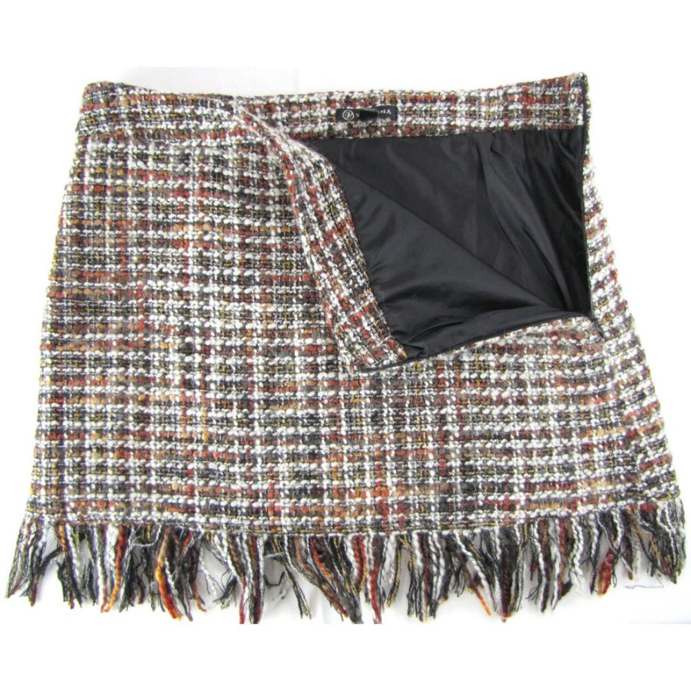 Versona Multicolor Tweed Mini Skirt - Picture 3 of 4